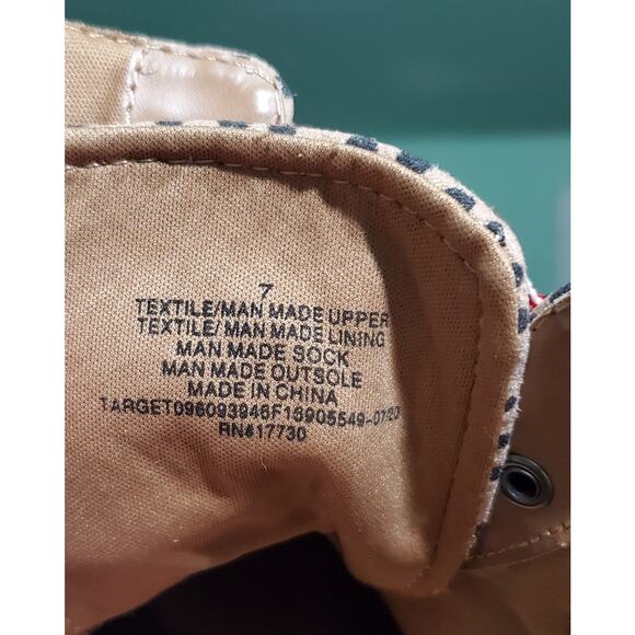 Universal Thread Animsl Print Boot Size 7 Red Laces Cabincore Back-to-School - Picture 9 of 10